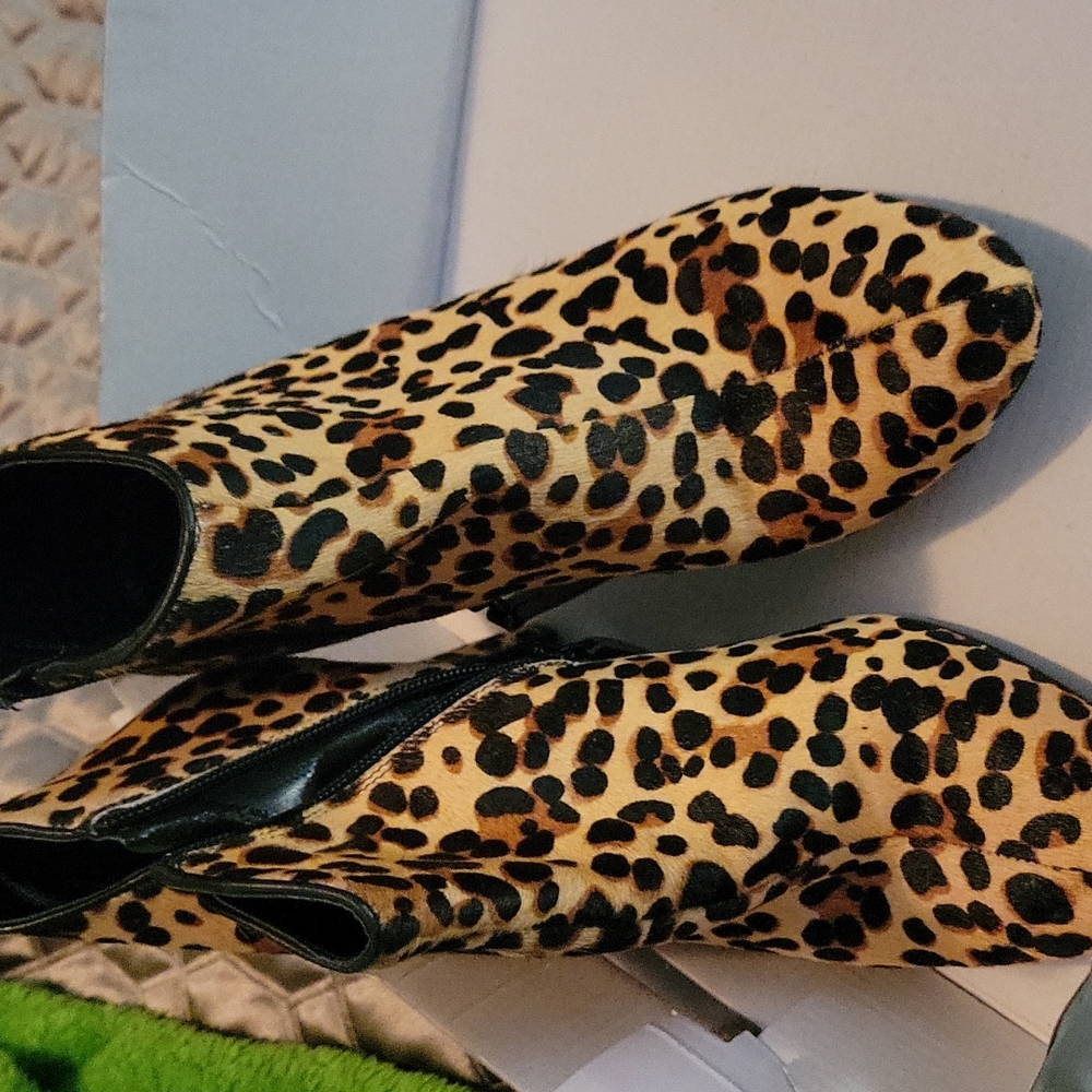 Leopard booties